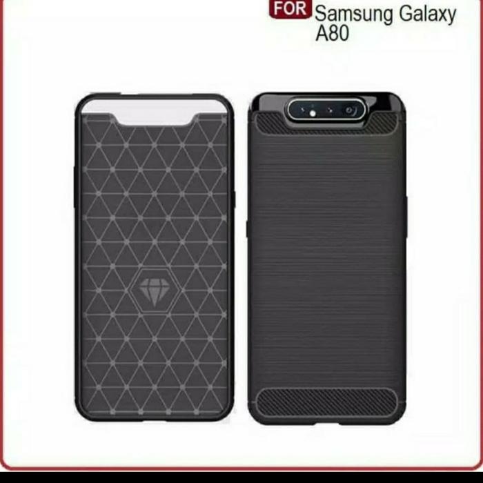Gambar Samsung A80 Soft Case Silikon Slim Fit Carbon Hitam dari EXCELLENT ACCECORIES undefined Tokopedia