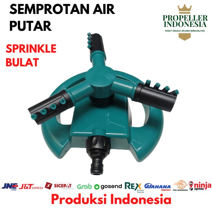 Gambar Semprotan Air Putar Sprinkle Water Rotary Sprinkler Sprayer 23CM Biru - Bulat dari propellerindonesia undefined Tokopedia