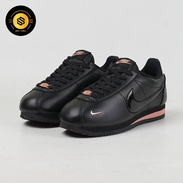 Sepatu Nike Nike Classic Cortez Leather Black Gold Jual Nike