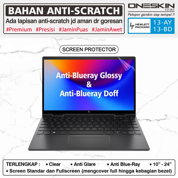 Gambar Pelindung Screen Protector HP Envy x360 13-bd bd0062tu Glossy Doff - Blueray Glossy dari Oneskin Store Indonesia undefined Tokopedia