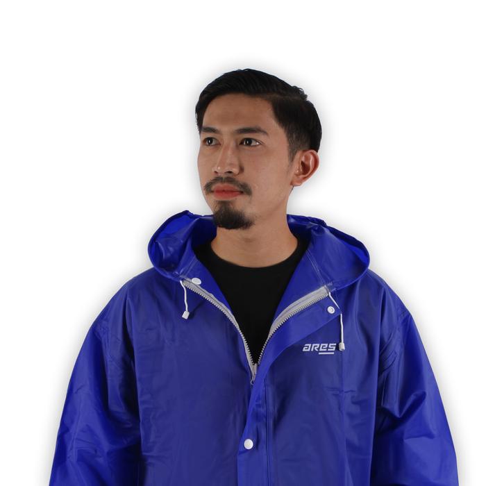 Gambar Jas hujan ARES setelan baju celana murah berkwalitas bahan premium - Biru Dongker, Baju dan Celana dari KHN Store undefined Tokopedia