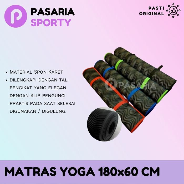 Gambar MATRAS YOGA 180x60 Alas/Carpet/Karpet Senam/Pilates/Gym/Fitness - Dengan Lis dari Pasaria undefined Tokopedia