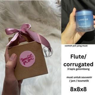 Gambar GABLE BOX BOX JINJING MINI KECIL SMALL MURAH BOX KARTON COKLAT FOLD - 8X8X8 dari Foodnest undefined Tokopedia