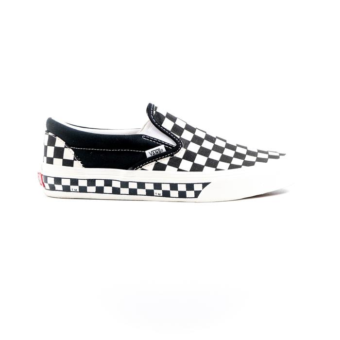 Gambar vans slip on nextor checkerboard side wall - black white, 40 dari ac-shoes undefined Tokopedia