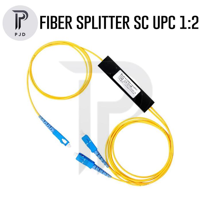 Jual Fiber Passive Splitter / Pasif Spliter 1:2 Fiber Optic Splitter SC ...