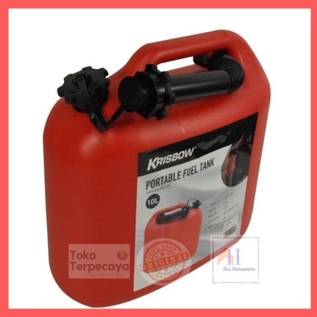 Gambar Ready Krisbow Jerigen Solar Plastik 10 Ltr/Tempat Solar/Jerigen Bensin - Merah, 10 Ltr dari SAKA MOTOR undefined Tokopedia
