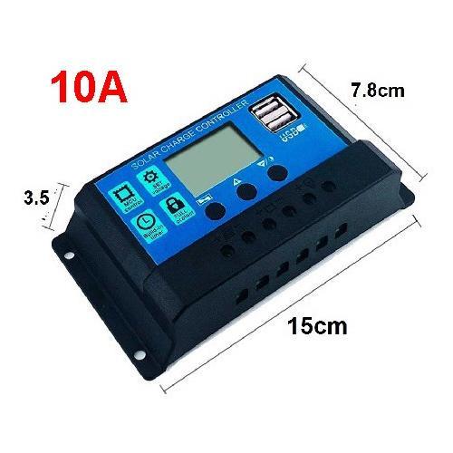 Gambar XY Solar Charge Controller LCD LED Display Solar Cell PWM 12V/24V 10A - 10A dari buybuystore1 undefined Tokopedia