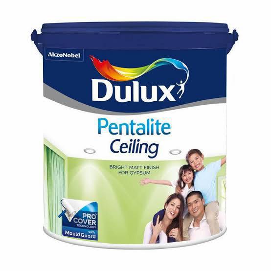 Gambar Dulux Pentalite Ceiling / Cat Plafon Putih / Cat Ceiling Putih 5 Kg dari Warna Jaya Mart undefined Tokopedia