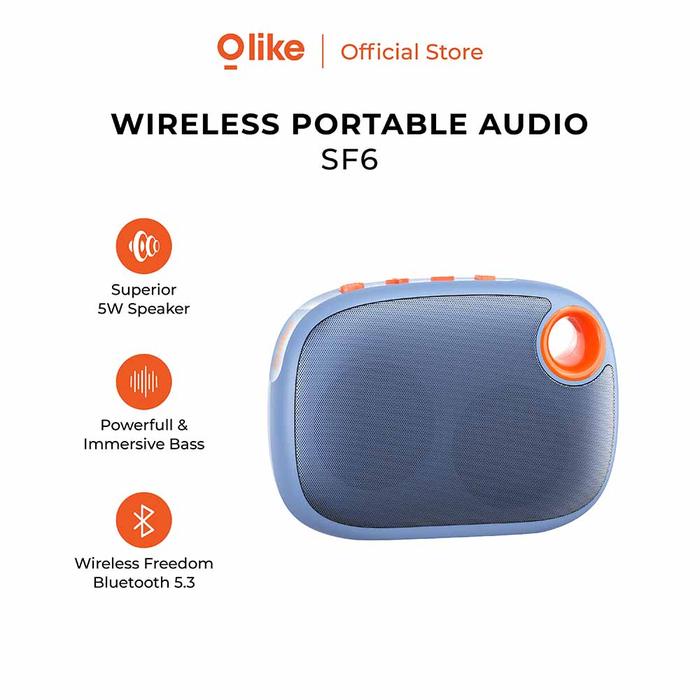 Gambar Olike Speaker Bluetooth Portable wireless USB SF6 ORIGINAL - Blue dari Rajapurna Elektrik Indonesia undefined Tokopedia