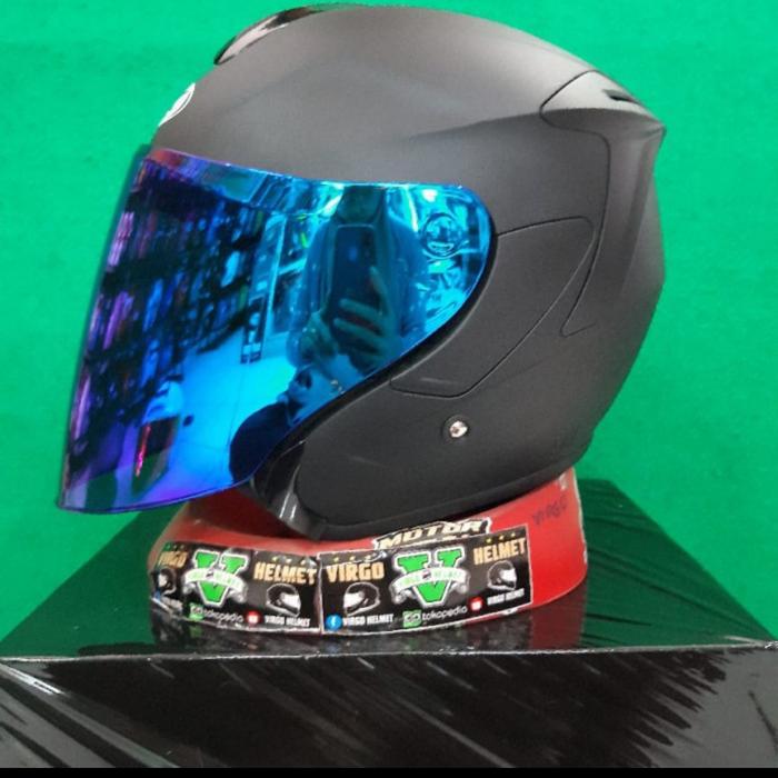 Gambar VISOR VENOM IRIDIUM SILVER KYT KYOTO, INK DYNAMIC, METRO, KYT GALAXY - Blue dari Kompashelmet undefined Tokopedia