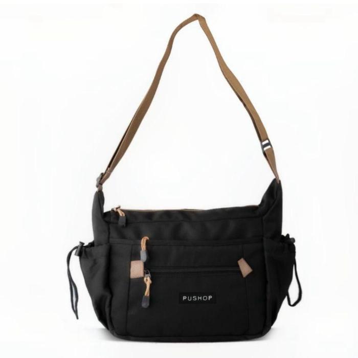 Gambar Pushop Authentic - Tas Selempang Pria Kamo - Hitam dari Pushop Official Store undefined Tokopedia