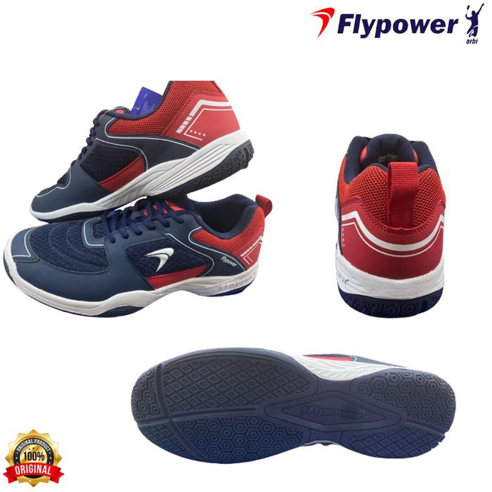 Gambar SEPATU FLYPOWER BADMINTON BULUTANGKIS PALAH ORIGINAL - NAVY/RED, 34 dari Victorious Sports undefined Tokopedia