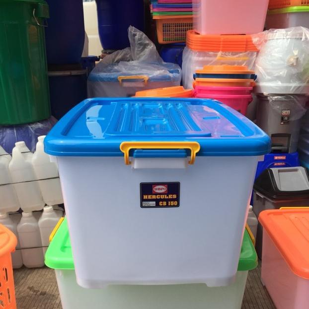 Container Box Biru Roda Jual XY INPO CONTAINER BOX CB 150 LITER HERCULES UKURAN BESAR ADA RODA ...