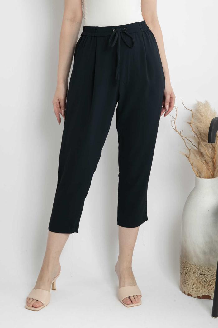 Gambar *Ready Stok* SISTER'S - Celana Sifon 7/9 S7405 (JS) - Navy, 2L dari Sisters Fashion Group undefined Tokopedia