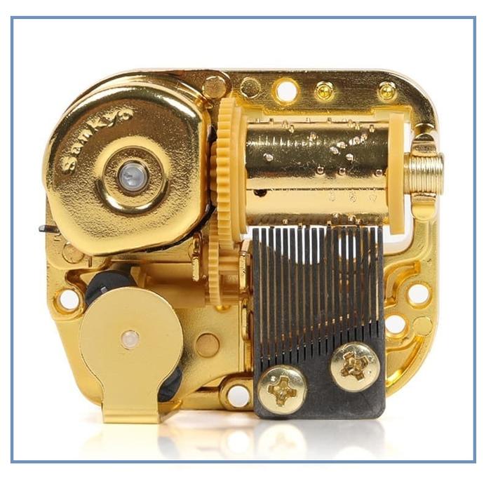 Gambar Music Box Sankyo 18 Note Gold Mesin Kotak Musik Movement Original - LIG dari SILVERSTOREOFFICIAL undefined Tokopedia
