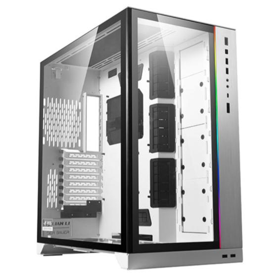 Gambar Lian Li Dynamic O11 XL ROG Edition black white - Case Casing PC - Putih dari STAR17 COM undefined Tokopedia