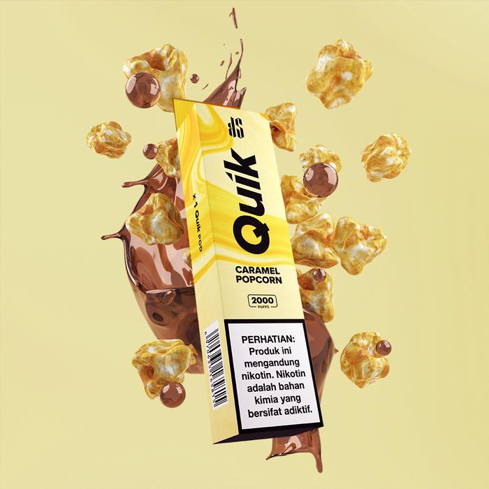 Gambar Kardinal Quik 2000 Puff Disposable - Caramel Popcorn dari Podshub undefined Tokopedia