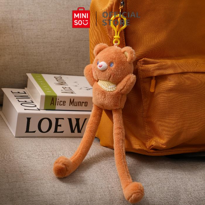 Gambar MINISO Pulling Hanging Plush Toy  stuffed animal pendant Fun and Cute - Brown Bear dari minisoshopid undefined Tokopedia