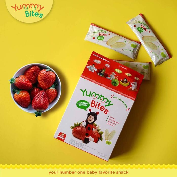 Gambar Yummy Bites Crackers Strawberry 25gr dari UNIQUEBABY18 undefined Tokopedia
