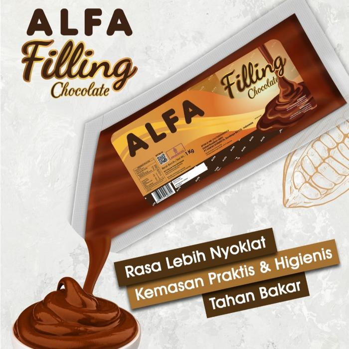Gambar ALFA Chocolate Filling Pasta 1 Kg – Selai Topping Coklat – Isian Roti dari Intiboga undefined Tokopedia