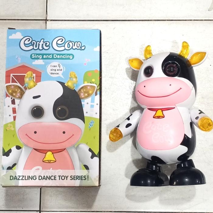 Gambar mainan cute cow dancing mainan anak sapi joget - CUTE COW dari OB ORANGE BLUE toys undefined Tokopedia