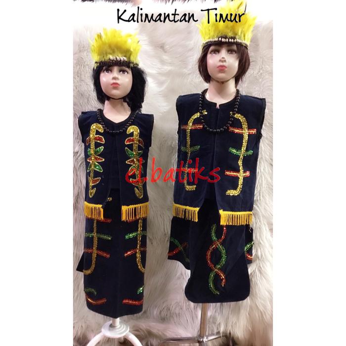Gambar Pakaian Adat Kalimantan Timur (SMP-Dewasa) dari EL BATIKS undefined Tokopedia