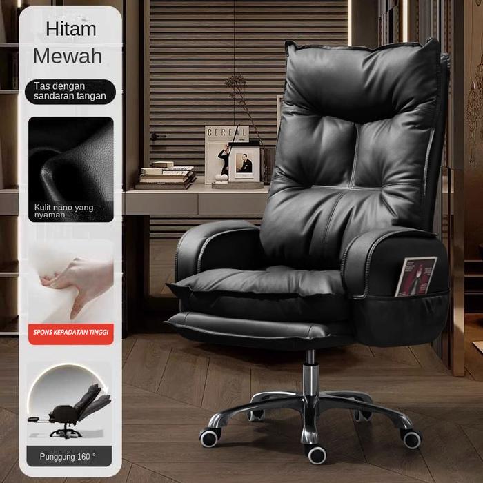 Gambar kursi komputer kursi Ergonomic kursi kantor kursi eksekutif kursi - Hitam dari Fast&Growp1 undefined Tokopedia