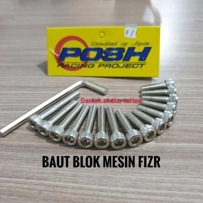 Gambar BAUT BLOK MESIN RX KING,FIZR,SATRIA FU,SUPRA,JUPITER Z,TIGER,NINJA R - fizr dari Dunia Speed Shop89 undefined Tokopedia