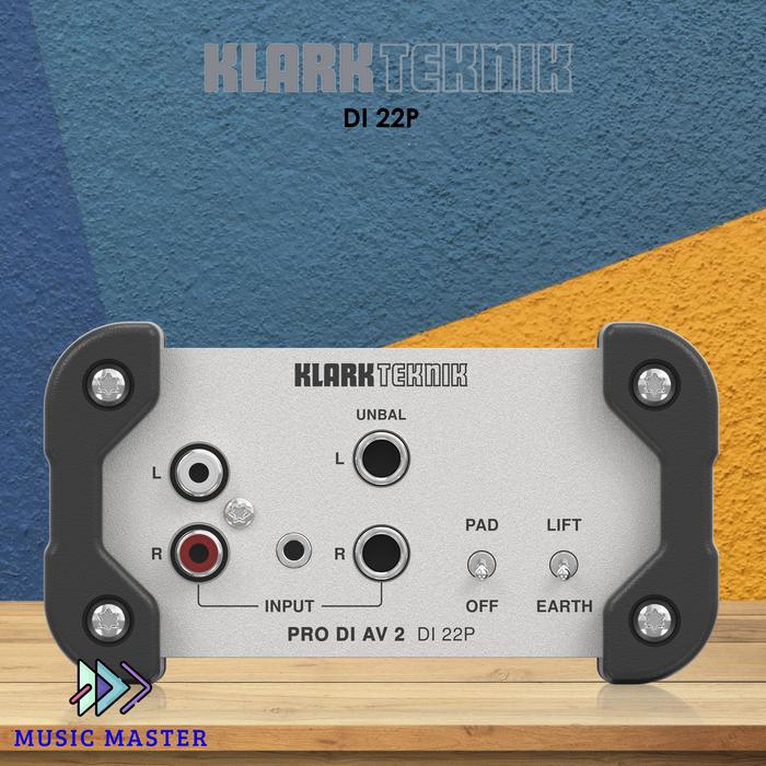 Passive Stereo DI Box Klark Teknik DI AV 2 DI 22P - , 1/4