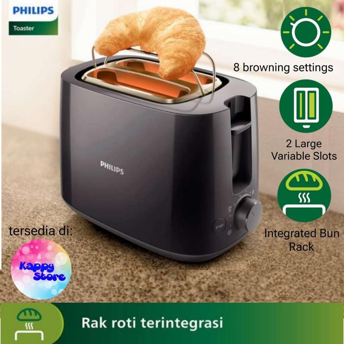 Jual Philips Toaster Pop Up Roti Low Watt Hd 2583 Pemanggang Sandwich