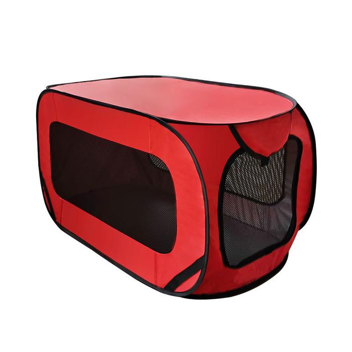 Gambar Kandang Lipat Anjing Kucing Hewan KL01 Portable Pet Kennel Large - Merah dari Lynx Store LS. undefined Tokopedia