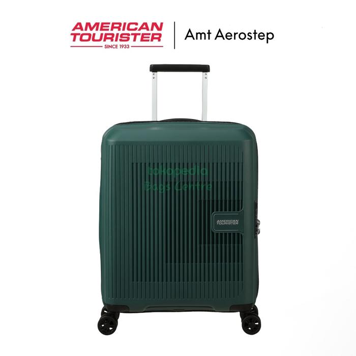 Gambar American Tourister Amt Aerostep Cabin 20" Koper Hard case Lightweigt - Dark forest dari Bags Centre undefined Tokopedia