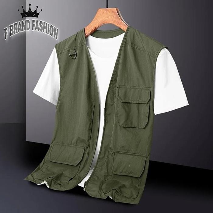 Gambar Rompi / vest pria / rompi pria / rompi outdor / rompi tactical / vest - Hijau army, All Size dari F Brand Fashion undefined Tokopedia