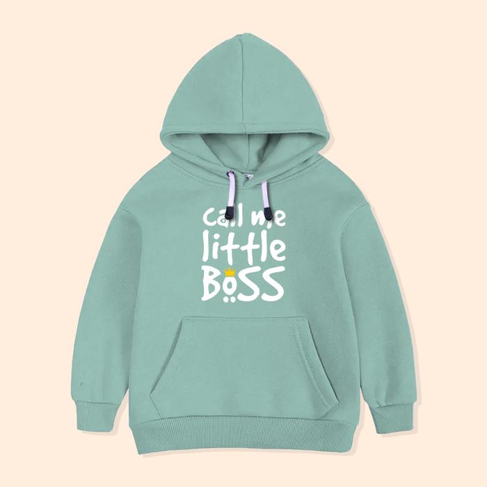 Gambar Jaket Anak Hoodie Sweater Call Me Little Boss Custom Nama BOS-06 - Mint, XXL dari Yanura Official undefined Tokopedia