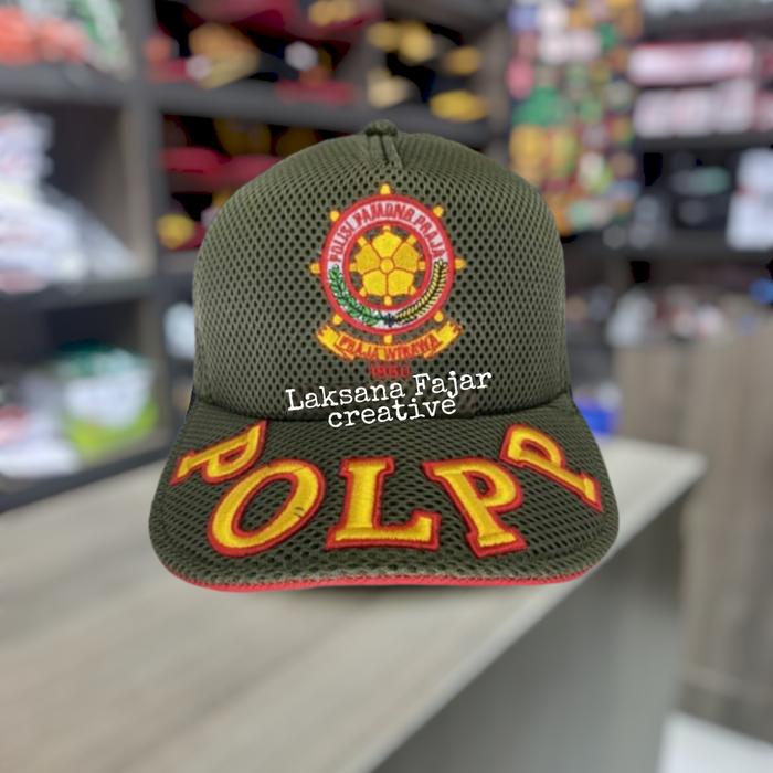 Gambar topi logo POL PP - e dari Laksana Fajar creative undefined Tokopedia