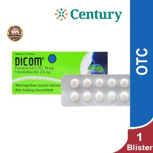 Gambar Dicom 1 Blister isi 10's / Hidung Tersumbat /Alergi dari Apotik Century undefined Tokopedia