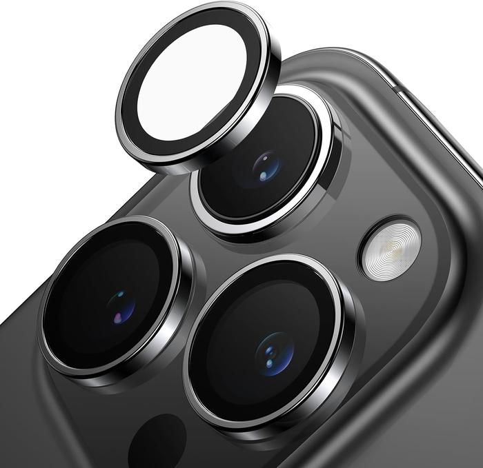 Gambar Tempered Glass Kamera iPhone 15 Pro Max Plus Getgard Ring Lens - Black, iPh 15 Pro Max dari GET-WID undefined Tokopedia