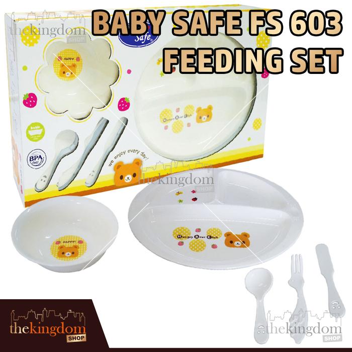 Gambar Baby Safe FS 601 602 603 Feeding Set Peralatan Makan Anak Bayi FS601 - FS603 dari The Kingdom Shop undefined Tokopedia
