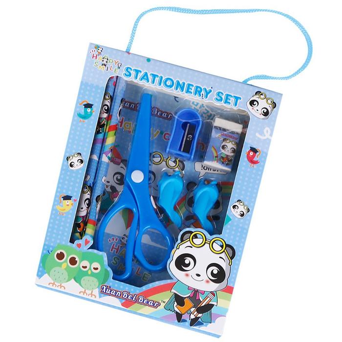 Gambar MATOUGUI - Stationary Set Alat Tulis Anak Pensil Lengkap 4 In 1 Import - Biru dari Matougui Store undefined Tokopedia