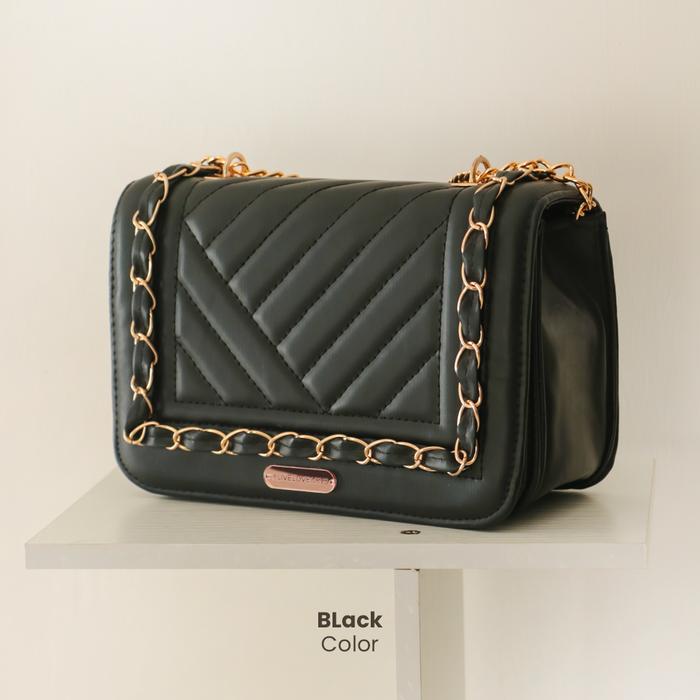 Gambar Alivelovearts Diva Korean Two Ways Sling Bags - Black dari Alivelovearts Kota Administrasi Jakarta Utara Tokopedia