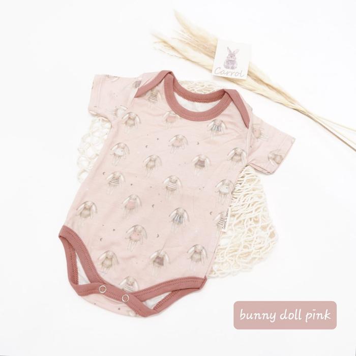 Gambar Carrol n Barrol Body Suit Jumper Tencel Collections 2023- Jumper Girls - Bunny Doll Pink, 0-3 Bulan dari Carrol Baby undefined Tokopedia