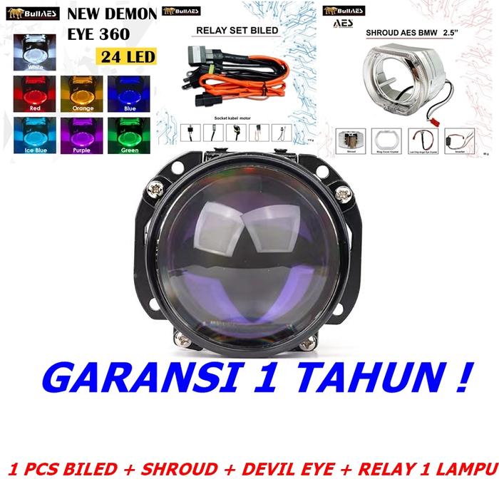Gambar PAKET LAMPU BILED AES Turbo SE 2.5 INCH 55 WATT WST GEN 3 ALLWEATHER - 1 PCS LAMPU, BIRU-UNGU dari WARUNG LED JAKARTA undefined Tokopedia