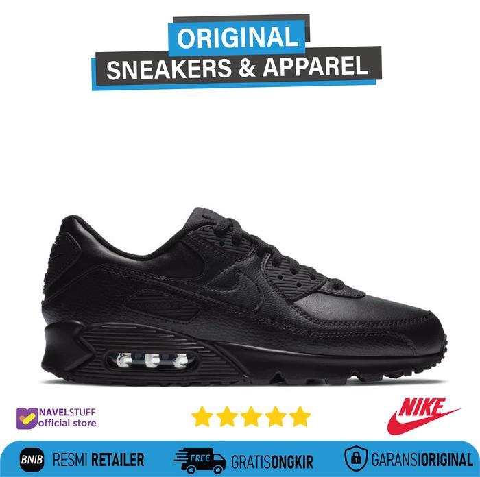 NIKE Air Max 90 LTR Triple Full Black/Black/Black Original Resmi BNIB  di Navel Stuff Official Tokopedia