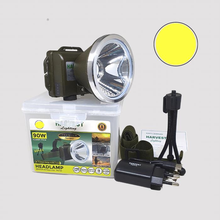 Gambar 90W PAKET ISI 4 HEADLAMP HARVEST LED SENTER KEPALA EMERGENCY HUNTING - KUNING dari Harvest Lighting Store undefined Tokopedia