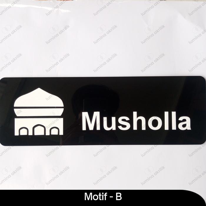 Gambar Sign Musholla / Masjid Akrilik - Motif B dari Lumina Akrilik undefined Tokopedia