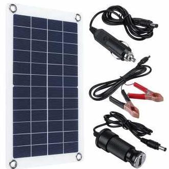 Gambar ( Panel Surya Charger Solar Panel Tenaga Surya Portable Fleksibel 30 - 30 WATT dari keepsecret undefined Tokopedia