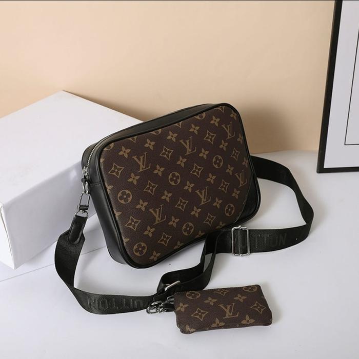 Gambar TAS SELEMPANG ELPIE651 BRANDED MIRROR NEW - Cokelat dari OneStore101_NEW undefined Tokopedia