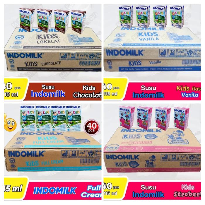 Gambar [1 Karton] Susu Indomilk Kids 115ml x 40 pcs dari Jasmine_Shop_Jember undefined Tokopedia