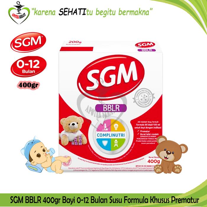Gambar SGM BBLR Bayi 0-12 Bulan Susu Formula Khusus Prematur - 400 GRAM dari APOTEK SEHATI undefined Tokopedia