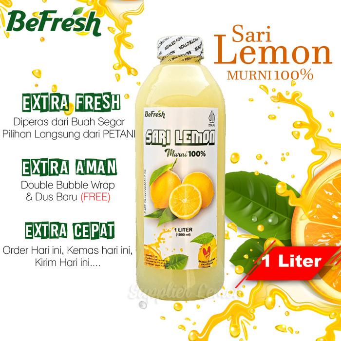 Gambar Sari Lemon Murni 1 Liter Pure Lemon Juice Air Lemon sudah BPOM dari Supplem undefined Tokopedia